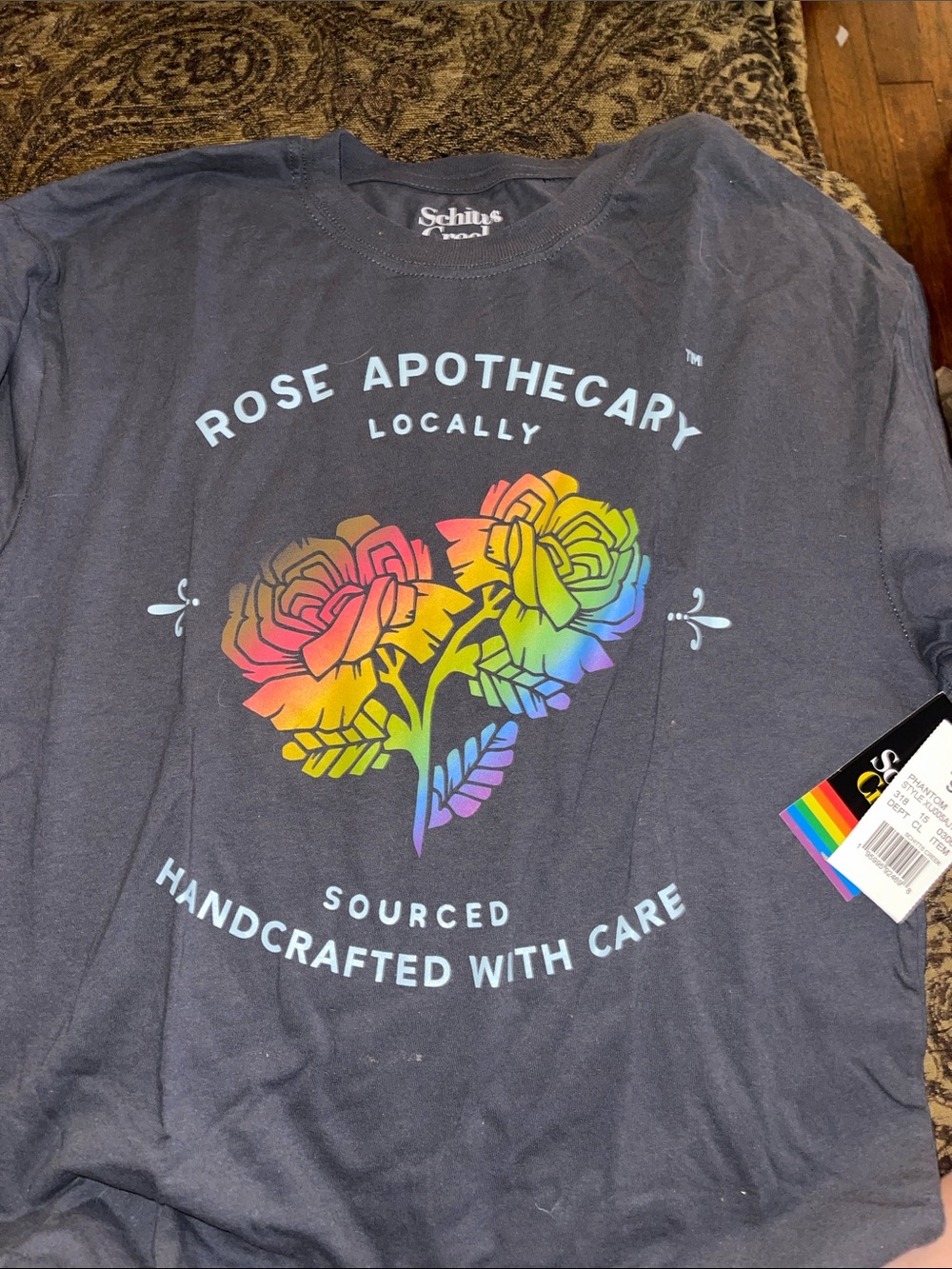 Rose Apothecary Rainbow Floral Schitts Creek TV show shirt